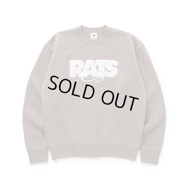 画像1: RATS/BOX LOGO SWEAT  KHAKI