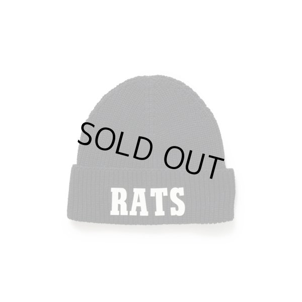画像1: RATS/KNIT CAP  BLACK