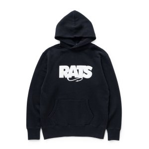 画像: RATS/BOX LOGO HOODIE  BLACK