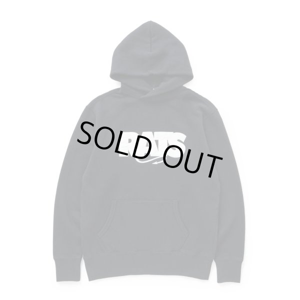 画像1: RATS/BOX LOGO HOODIE  BLACK