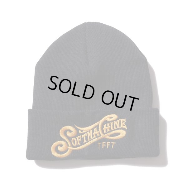 画像1: SOFTMACHINE/BURP KNIT CAP  BLACK