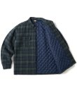 画像2: FTC/QUILTED LINED PLAID NEL SHIRT  NAVY
