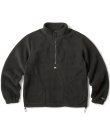 画像1: FTC/POLAR TEX FLEECE HALF ZIP PULLOVER  BLACK