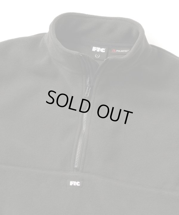 画像2: FTC/POLAR TEX FLEECE HALF ZIP PULLOVER  BLACK