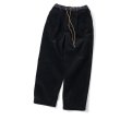 画像3: GYMMASTER/STRETCH CORDUROY TUCK PANT  BLACK