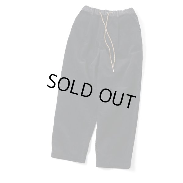 画像3: GYMMASTER/STRETCH CORDUROY TUCK PANT  BLACK