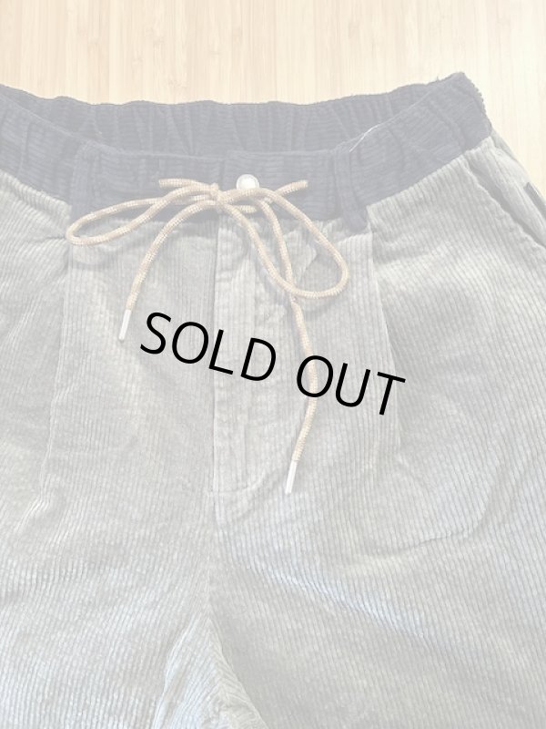 画像4: GYMMASTER/STRETCH CORDUROY TUCK PANT  OLIVE