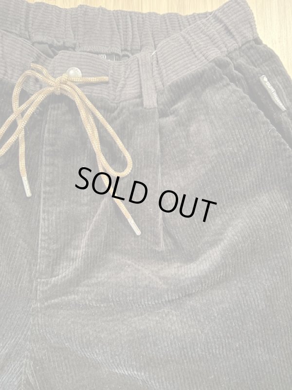 画像4: GYMMASTER/STRETCH CORDUROY TUCK PANT  BLACK