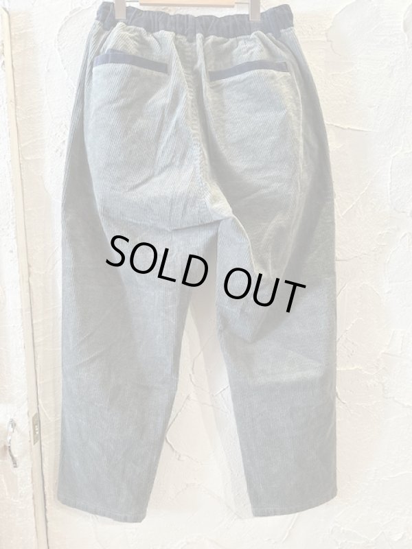 画像2: GYMMASTER/STRETCH CORDUROY TUCK PANT  OLIVE