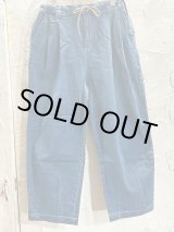 画像: GYMMASTER/STRETCH DENIM TWO TUCK PANT  DEEP BLUE