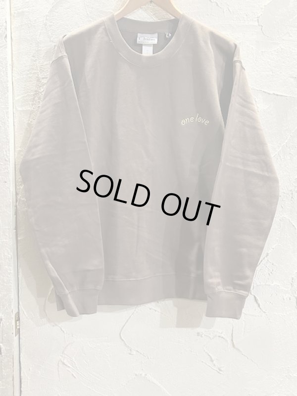 画像2: GYMMASTER/ONE LOVE EMBROIDERY SWEAT  COCOA BROWN