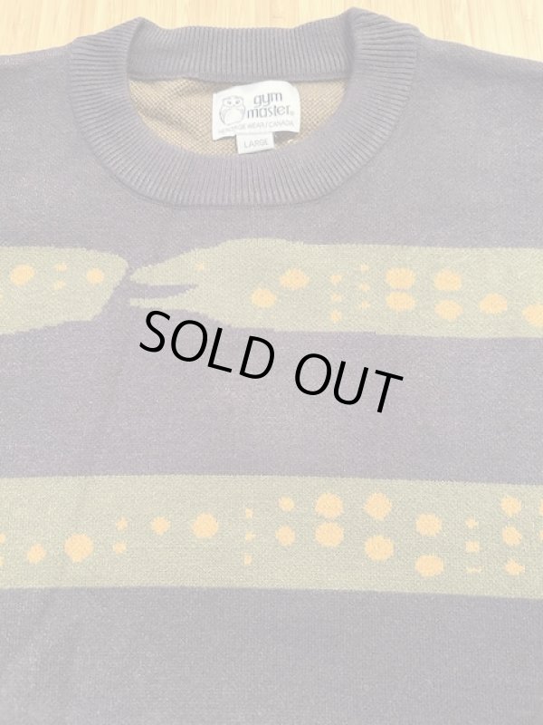 画像3: (再入荷) GYMMASTER/JACQUARD KNIT UTU BORDER  CHARCOAL