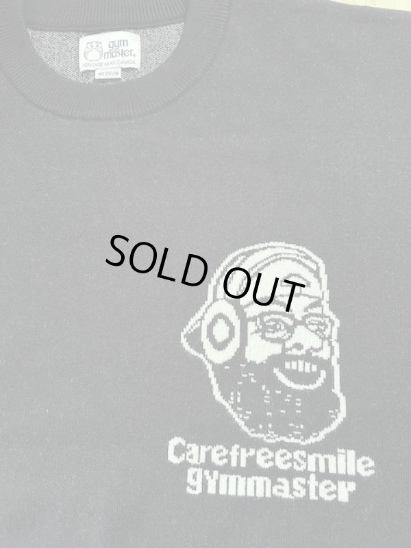 画像4: GYMMASTER/JACQUARD KNIT SMILE CREWNECK  BLACK