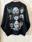 画像1: GYMMASTER/JACQUARD KNIT SMILE CREWNECK  BLACK