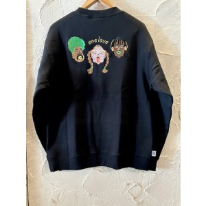 画像: GYMMASTER/ONE LOVE EMBROIDERY SWEAT  BLACK