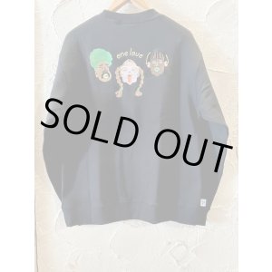 画像: GYMMASTER/ONE LOVE EMBROIDERY SWEAT  BLACK