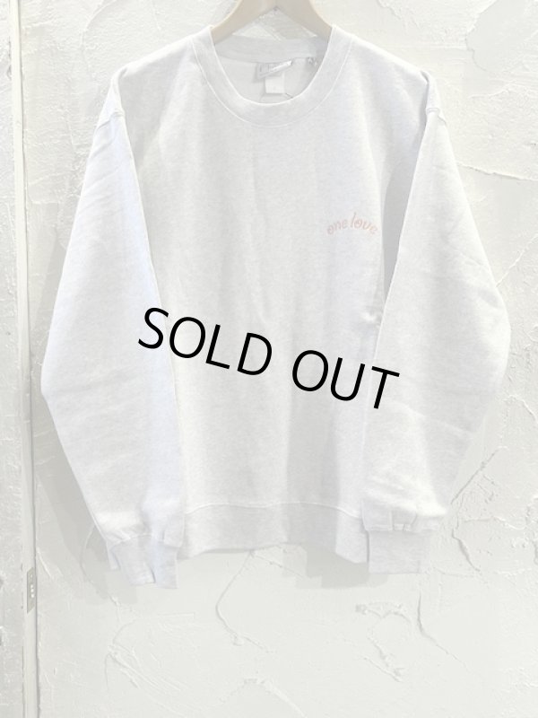 画像2: GYMMASTER/ONE LOVE EMBROIDERY SWEAT  ASH GRAY
