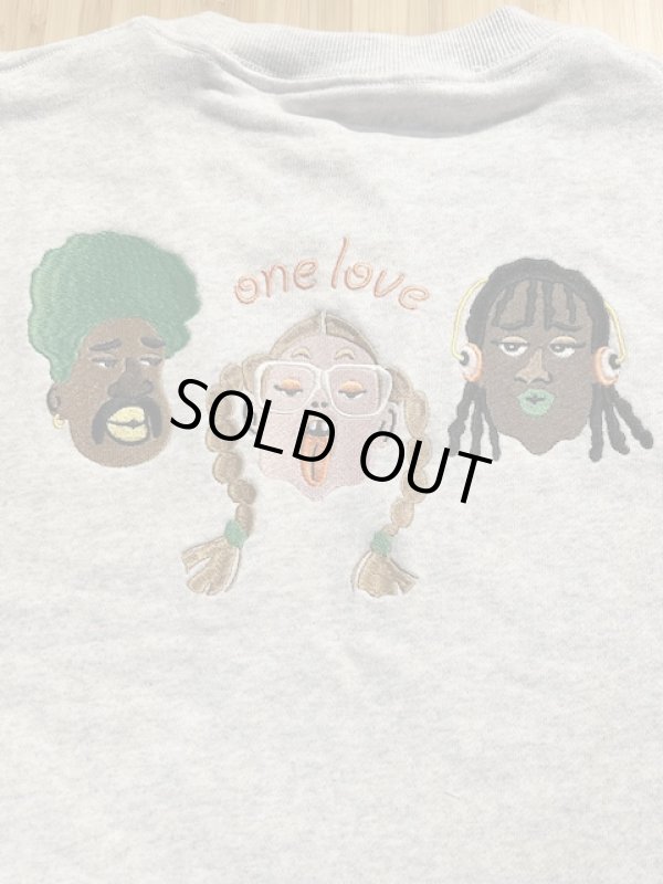 画像3: GYMMASTER/ONE LOVE EMBROIDERY SWEAT  ASH GRAY