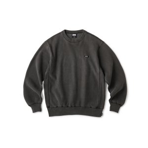 画像: FTC/PIGMENT DYED SMALL BOX LOGO CREWNECK  BLACK