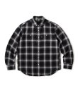 画像1: FTC/SHADOW PLAID SHIRT  BLACK