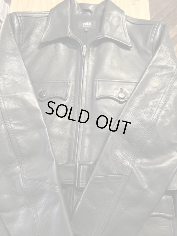 画像10: RATS/40's LEATHER COAT  BLACK