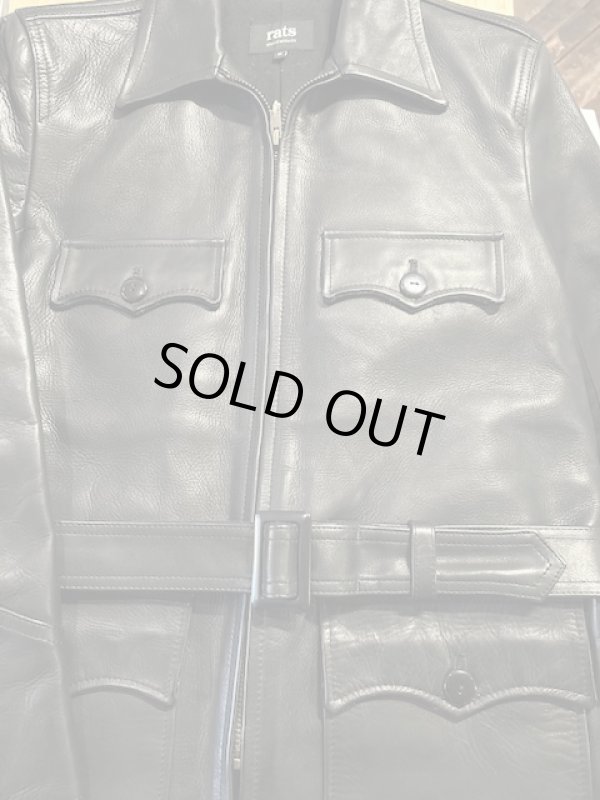 画像13: RATS/40's LEATHER COAT  BLACK