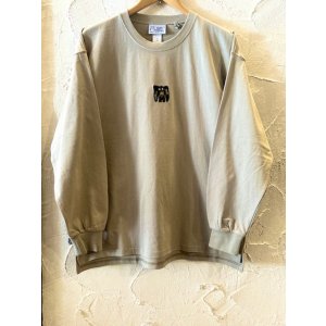 画像: GYMMASTER/DOG EMBROIDERY BIG LS T BEIGE