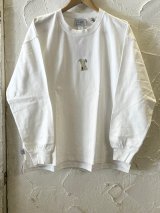 画像: GYMMASTER/DOG EMBROIDERY BIG LS T  WHITE