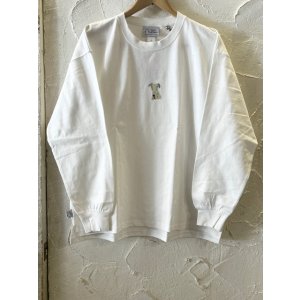 画像: GYMMASTER/DOG EMBROIDERY BIG LS T  WHITE