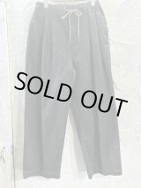 画像: GYMMASTER/KATSURAGI TWO TUCK PANT  CHARCOAL