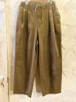 画像1: GYMMASTER/KATSURAGI TWO TUCK PANT  BROWN