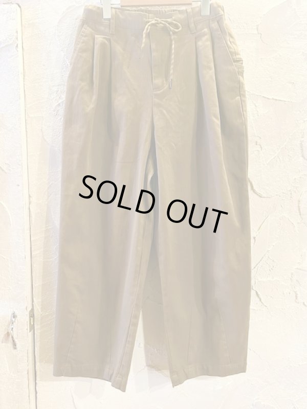 画像1: GYMMASTER/KATSURAGI TWO TUCK PANT  BROWN