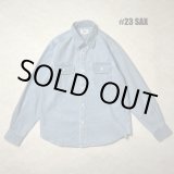 画像: ALCARZA/DENIM SHIRT  SAX