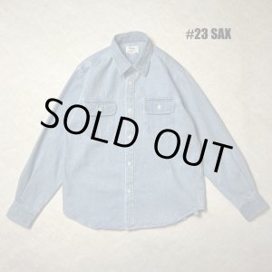 画像: ALCARZA/DENIM SHIRT  SAX