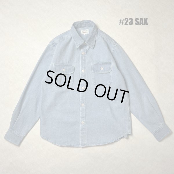 画像1: ALCARZA/DENIM SHIRT  SAX