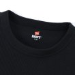 画像3: HANES/BEEFY CREW NECK THERMAL  BLACK