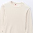 画像1: HANES/CREW NECK L.SLEEVE THERMAL  OFF WHITE