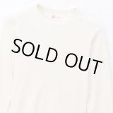 画像: HANES/CREW NECK L.SLEEVE THERMAL  OFF WHITE