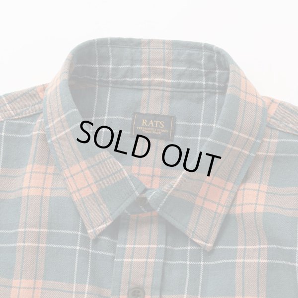 画像3: (店頭在庫分) RATS/COTTON LINEN CHECK SHIRT  GREEN