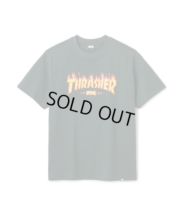 画像1: FTC/xTHRASHER LOGO TEE  FOREST