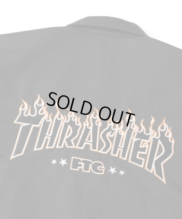 画像4: (店頭販売) FTC/xTHRASHER COACH JACKET  BLACK