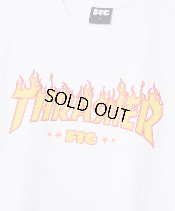 画像2: FTC/xTHRASHER LOGO TEE  WHITE