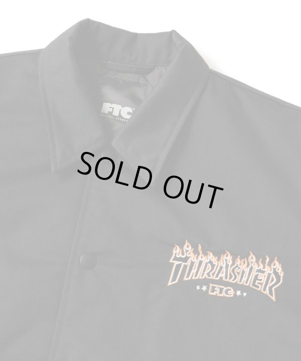 画像5: (店頭販売) FTC/xTHRASHER COACH JACKET  BLACK