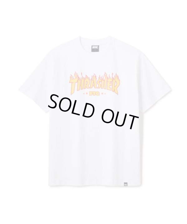 画像1: FTC/xTHRASHER LOGO TEE  WHITE