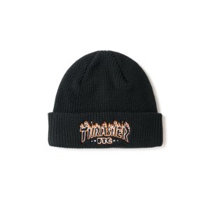 画像: FTC/xTHRASHER LOGO BEANIE  BLACK