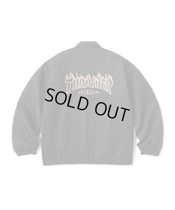 画像1: (店頭販売) FTC/xTHRASHER COACH JACKET  BLACK