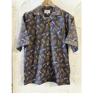 画像: (再入荷) ALCARZA/OPEN SHIRTS TIGER  CHARCOAL