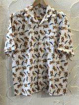 画像: (再入荷) ALCARZA/OPEN SHIRTS TIGER  WHITE
