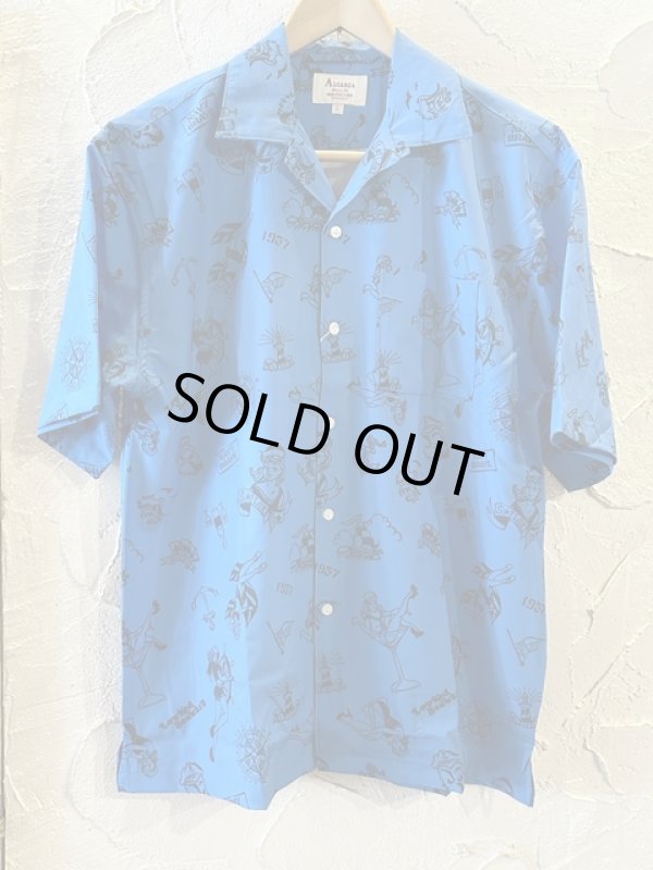 画像1: ALCARZA/OPEN SHIRTS MARINE  BLUE