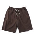 画像1: GYMMASTER/STRETCH HERRINGBONE EASY SHORTS  BROWN